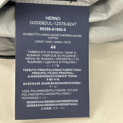 HERNO GI00082UL-12378 Laminar Nylon Waterproof Hooded Zip Jacket