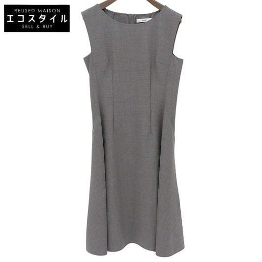 Excellent Condition Wool-Blend Sleeveless Dress Gray 34 6736710 Dress 34 Women's
