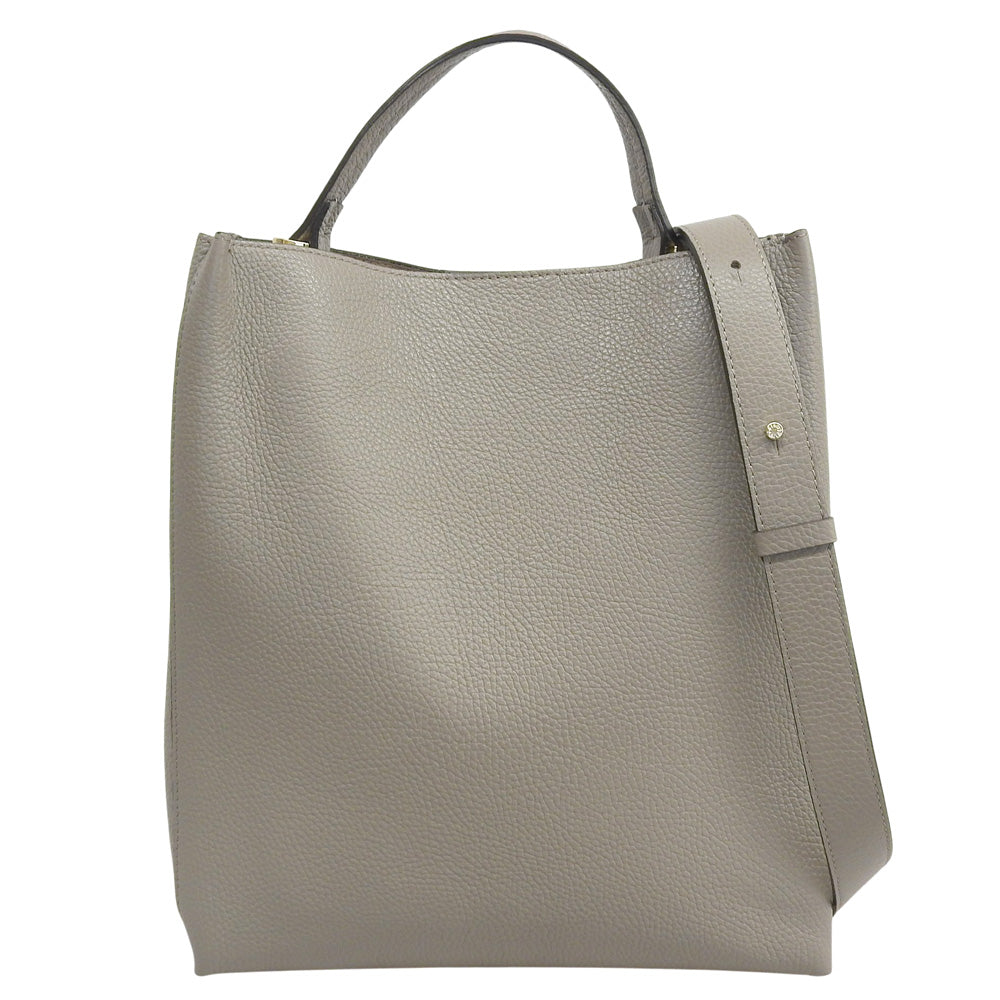 LORISTELLA Leather 2-Way Tote Bag Women's Grey Tote Bag