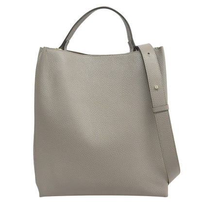 LORISTELLA Leather 2-Way Tote Bag Women's Grey Tote Bag