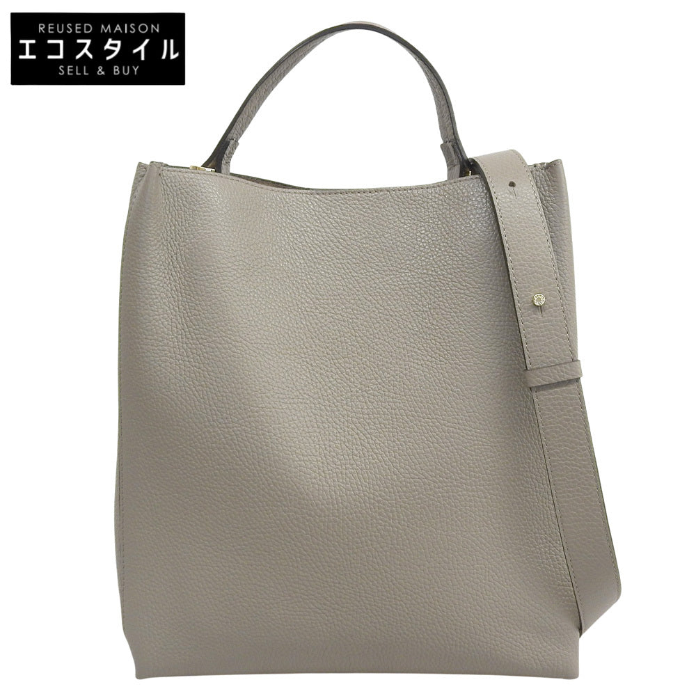 LORISTELLA Leather 2-Way Tote Bag Women's Grey Tote Bag
