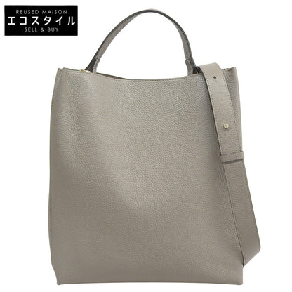 LORISTELLA Leather 2-Way Tote Bag Women's Grey Tote Bag
