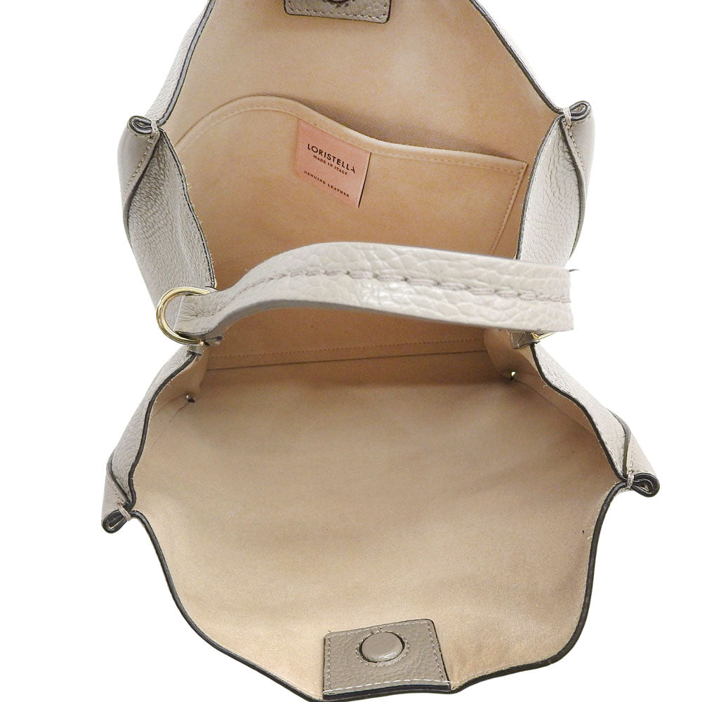 LORISTELLA Leather 2-Way Tote Bag Women's Grey Tote Bag