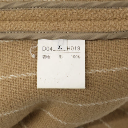 PAPAS D0424FC MOORBROOK面料 羊毛 小狗Logo刺绣 单排扣大衣 L 男士