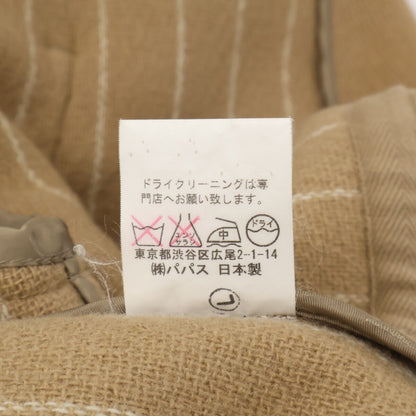 PAPAS D0424FC MOORBROOK面料 羊毛 小狗Logo刺绣 单排扣大衣 L 男士