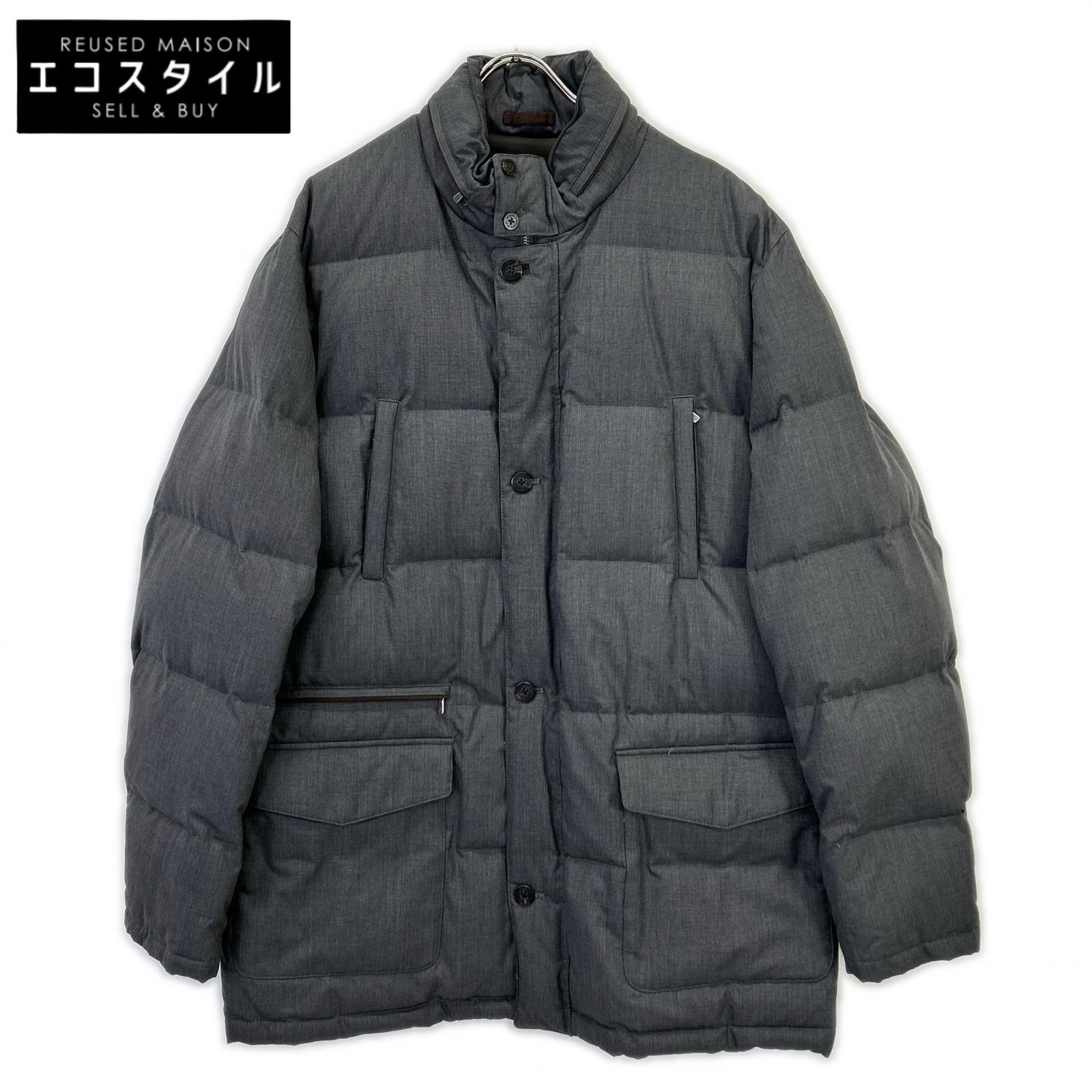 BrooksBrothers ブルックスブラザーズ グレー Loro piana生地 ウールダウンジャケット ジャケット