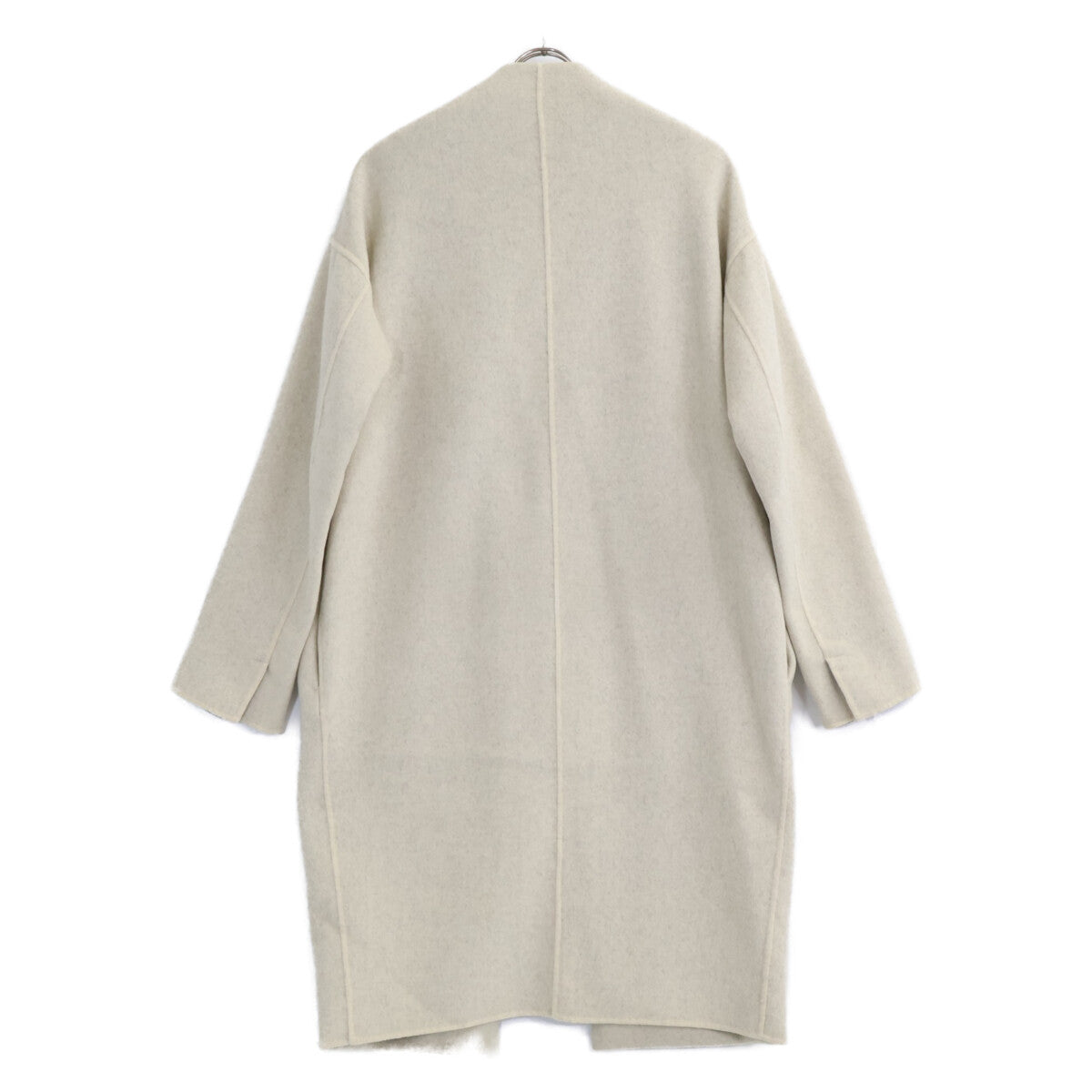 ENFOLD 300BA630-1670 Wool Reversible No-Collar Coat 38 Ladies