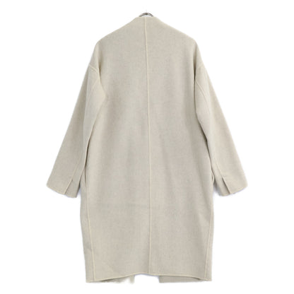 ENFOLD 300BA630-1670 Wool Reversible No-Collar Coat 38 Ladies