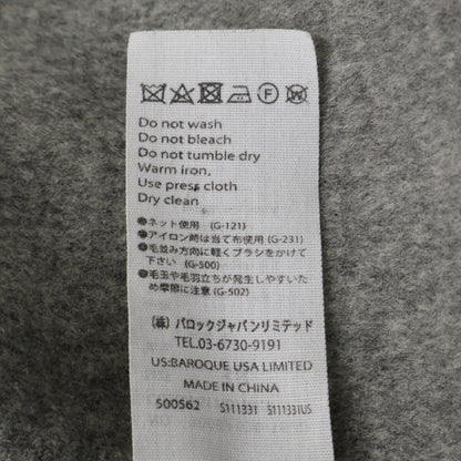 ENFOLD 300BA630-1670 Wool Reversible No-Collar Coat 38 Ladies