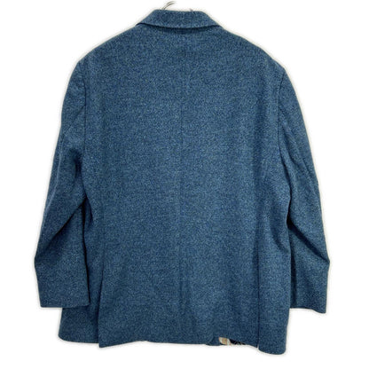 ETRO 艾特罗 172-1187Q-0109 NEW JERSEY 蓝色 羊毛 植物印花衬里 侧开衩两扣西装外套