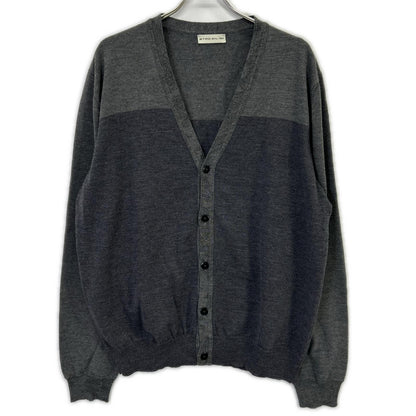 ETRO 艾特罗 172-1M102-9601 灰色 100%羊毛 双色纽扣针织开衫 上衣