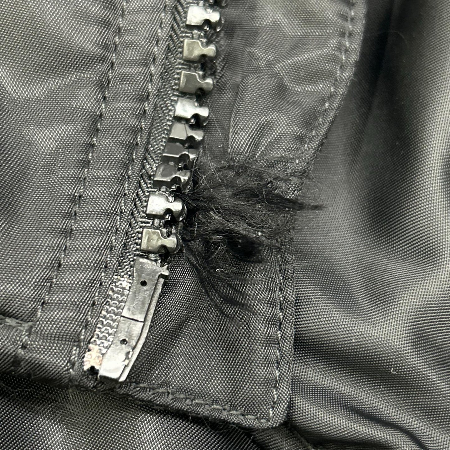 MM6 エムエムシックス S62AN0013 ブラック ナイロン 5ZIP 八の字 パデットライダースジャケット ジャケット
