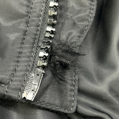 MM6 エムエムシックス S62AN0013 ブラック ナイロン 5ZIP 八の字 パデットライダースジャケット ジャケット