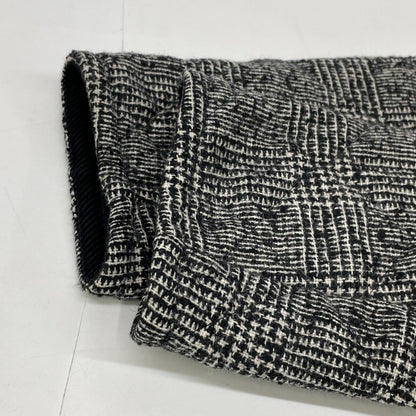 LAVENHAM Gray British-made Gray x Black Tweed Quilting Chester Coat Coat 38 Women's