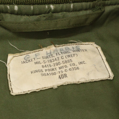 UNITED STATES AIRFORCE ユナイテッドステイツエアフォース MIL-S-18342C 70's KINGS POINT社 MAVERRICK WEP ナイロン フライトジャケット ジャケット