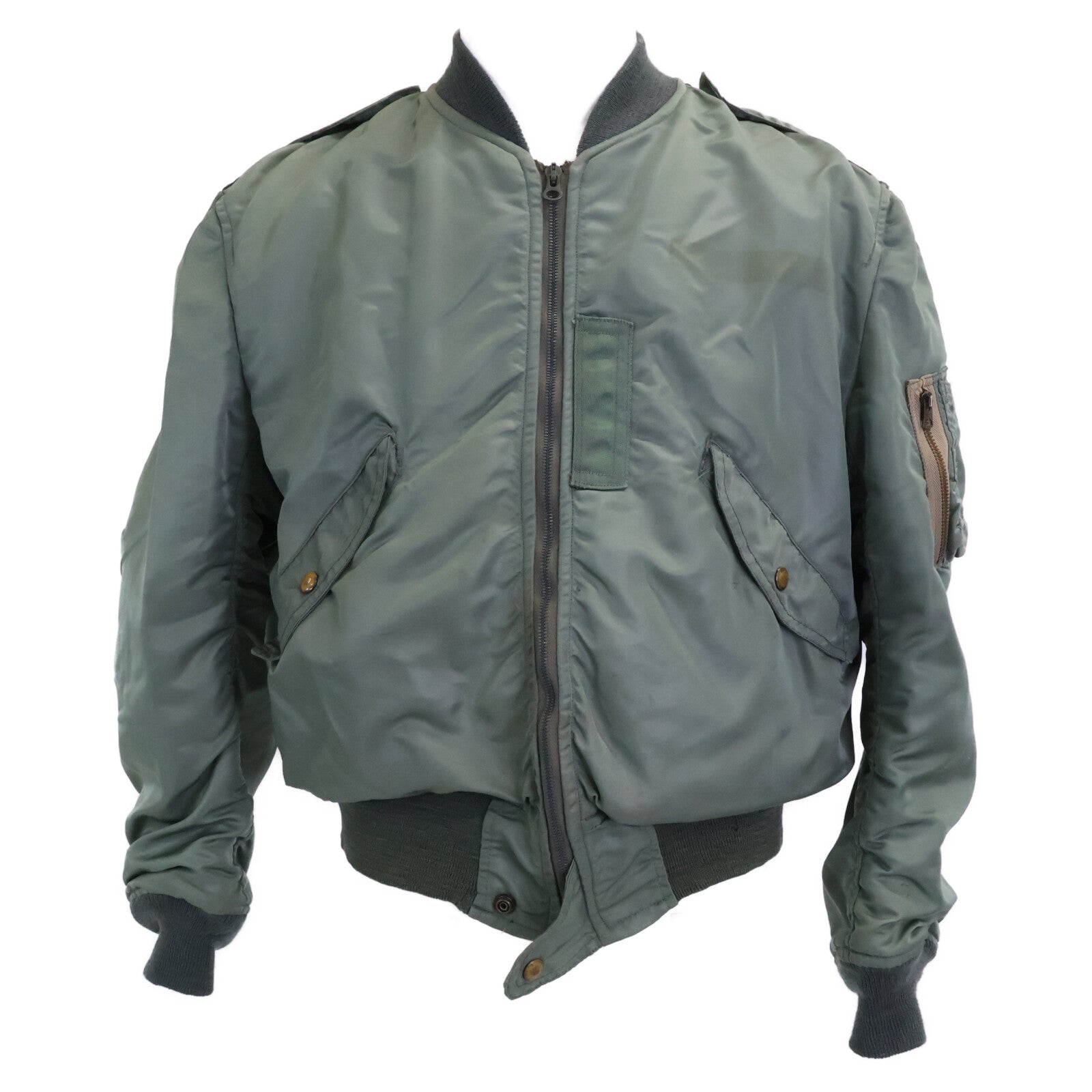 UNITED STATES AIRFORCE ユナイテッドステイツエアフォース 55年製 セージグリーン U.S.A.F L2-B ナイロン フライトジャケット ジャケット