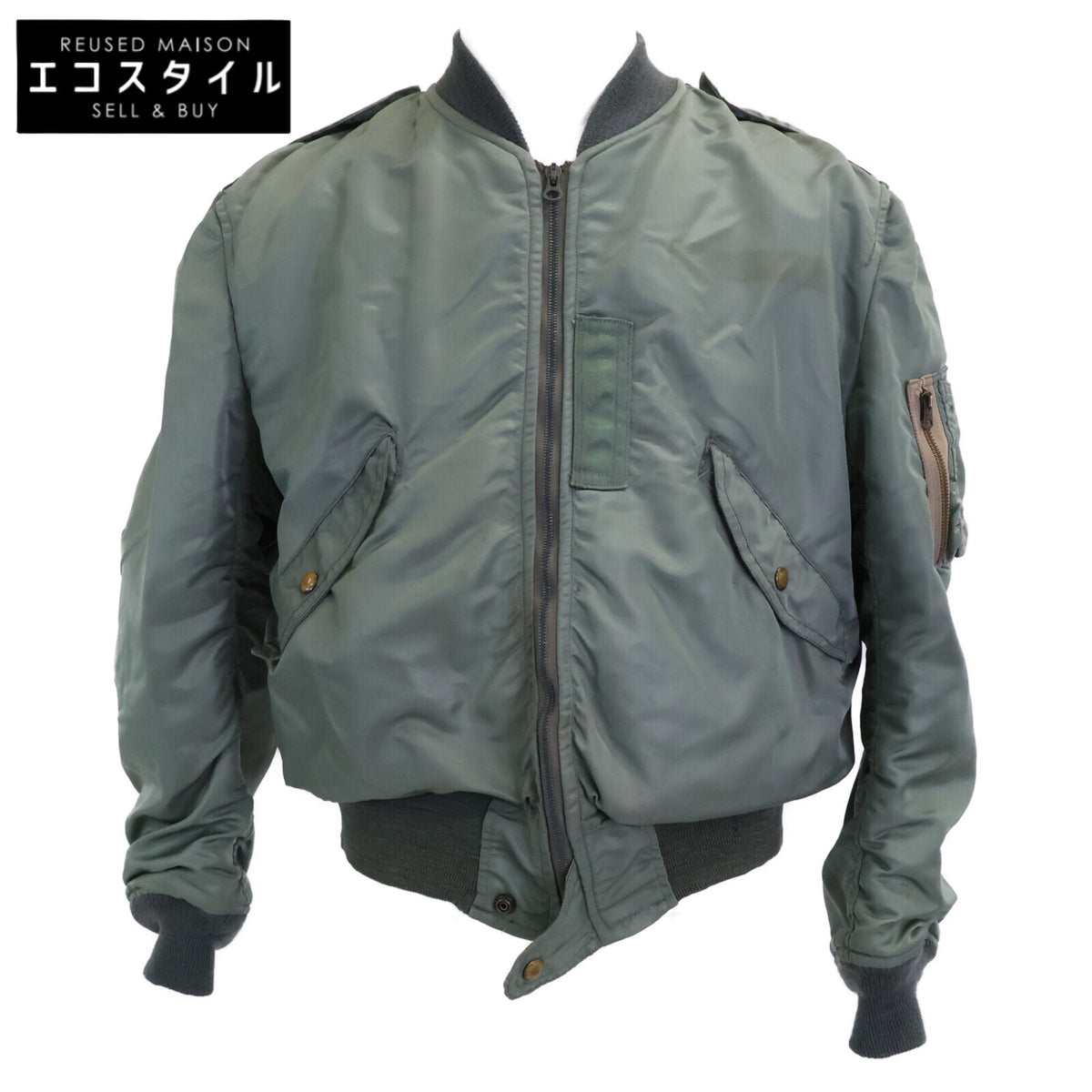 UNITED STATES AIRFORCE ユナイテッドステイツエアフォース 55年製 セージグリーン U.S.A.F L2-B ナイロン フライトジャケット ジャケット