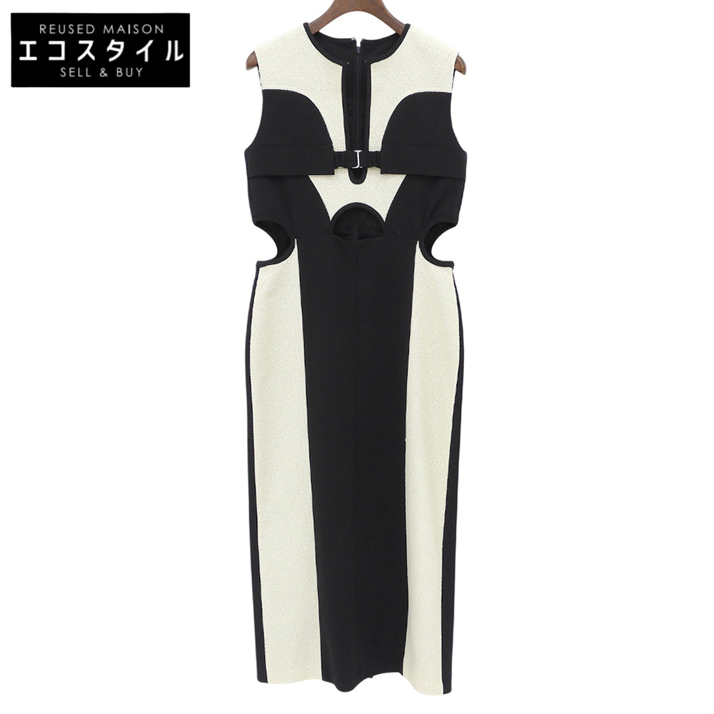 Black x Ivory Cylon Tweed Long Dress Women's Size 1 Dress 1 Women's
