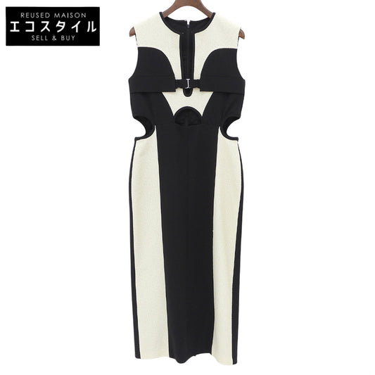 Black x Ivory Cylon Tweed Long Dress Women's Size 1 Dress 1 Women's