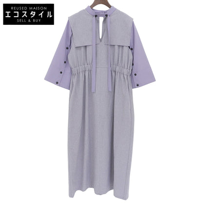 Excellent condition, purple slit sleeve flare shirt dress for women. FREE size.