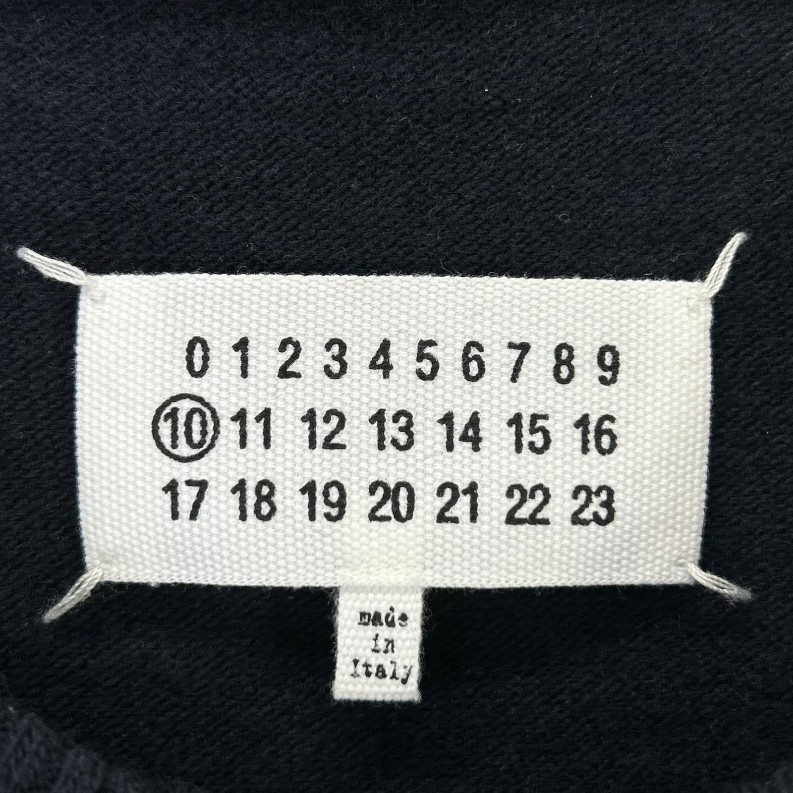 Maison Margiela メゾンマルジェラ S50HA1069 22年 ネイビー ウール 4ステッチクルーネックニット トップス