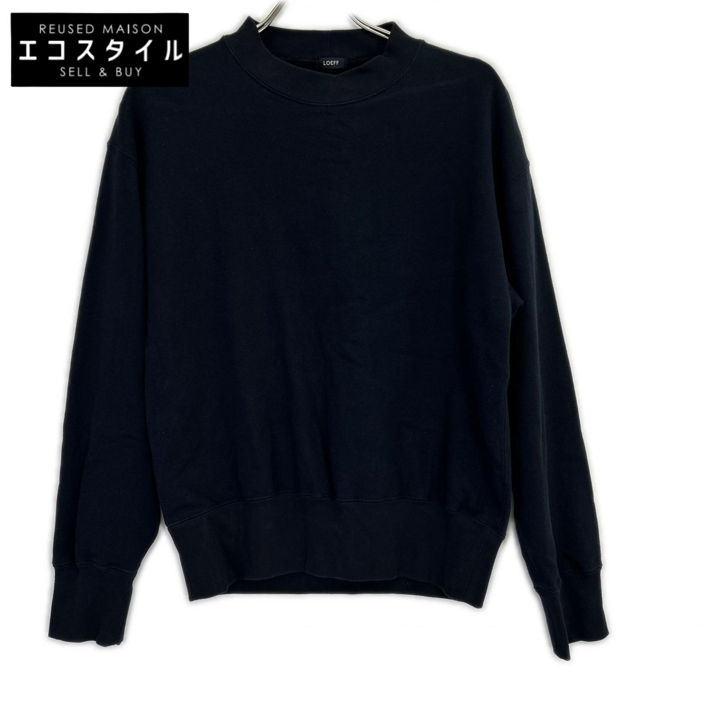 LOEFF ロエフ 8882-6-000000 26SS ネイビー クルーネックスウェット トップス