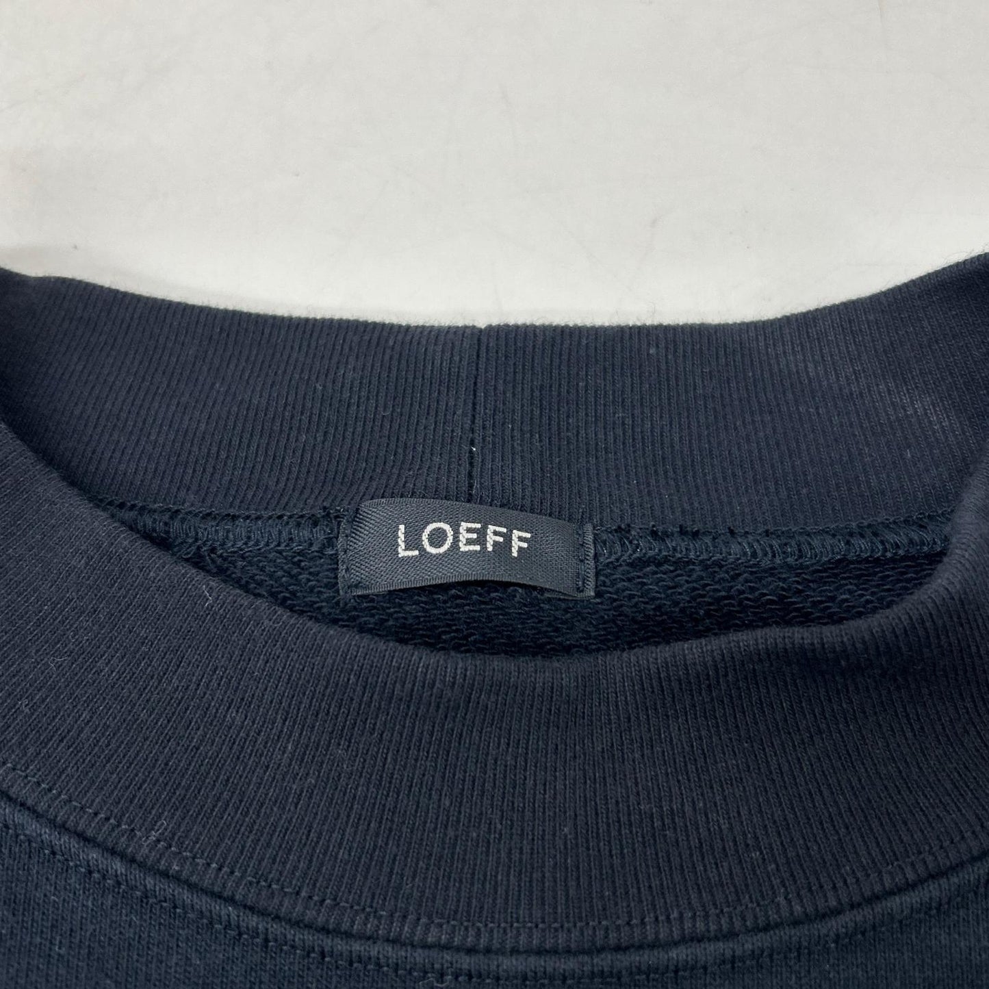 LOEFF ロエフ 8882-6-000000 26SS ネイビー クルーネックスウェット トップス