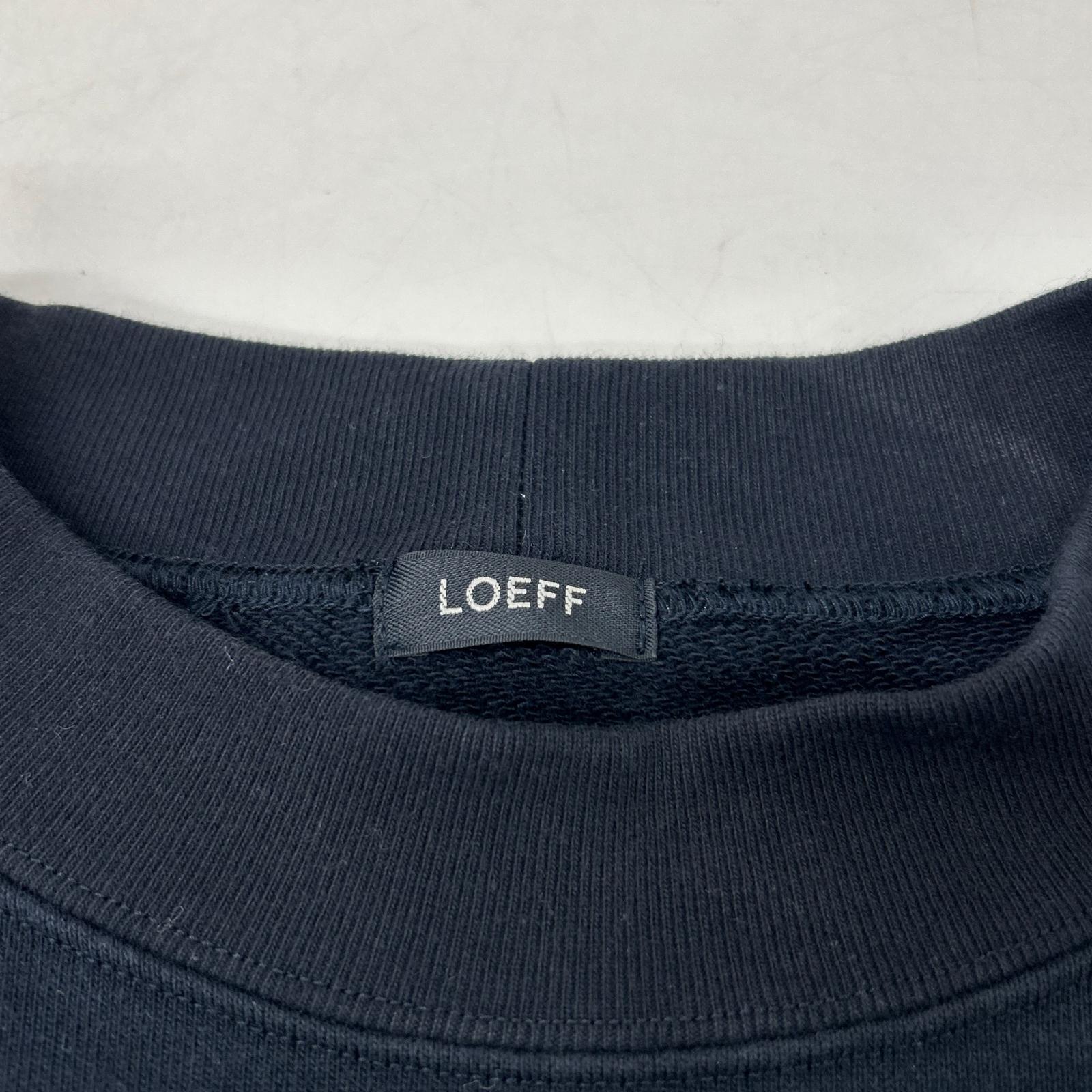 LOEFF ロエフ 8882-6-000000 26SS ネイビー クルーネックスウェット トップス