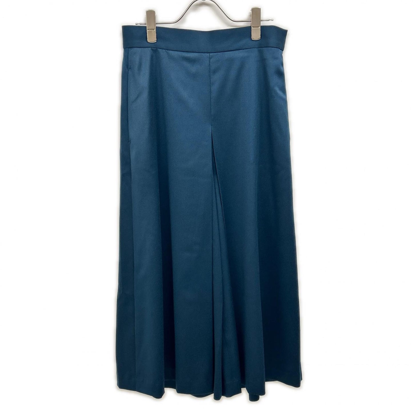 B1054AFP056 ﾌﾞﾙｰ ｳｰﾙｻﾃﾝｷｭﾛｯﾄﾊﾟﾝﾂ ボトムス 36 レディース
