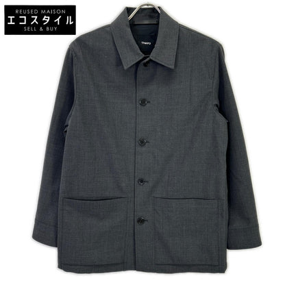 Theory セオリー 02-2309003 グレー Bond Wool Twill Selk PA シャツジャケット ジャケット