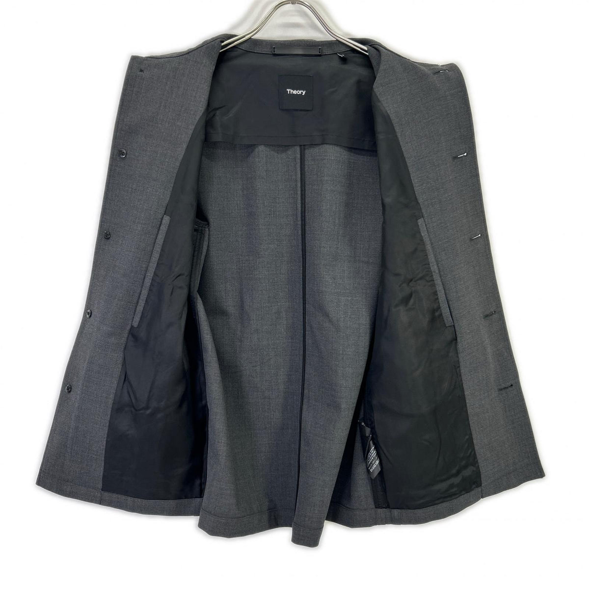 Theory セオリー 02-2309003 グレー Bond Wool Twill Selk PA シャツジャケット ジャケット