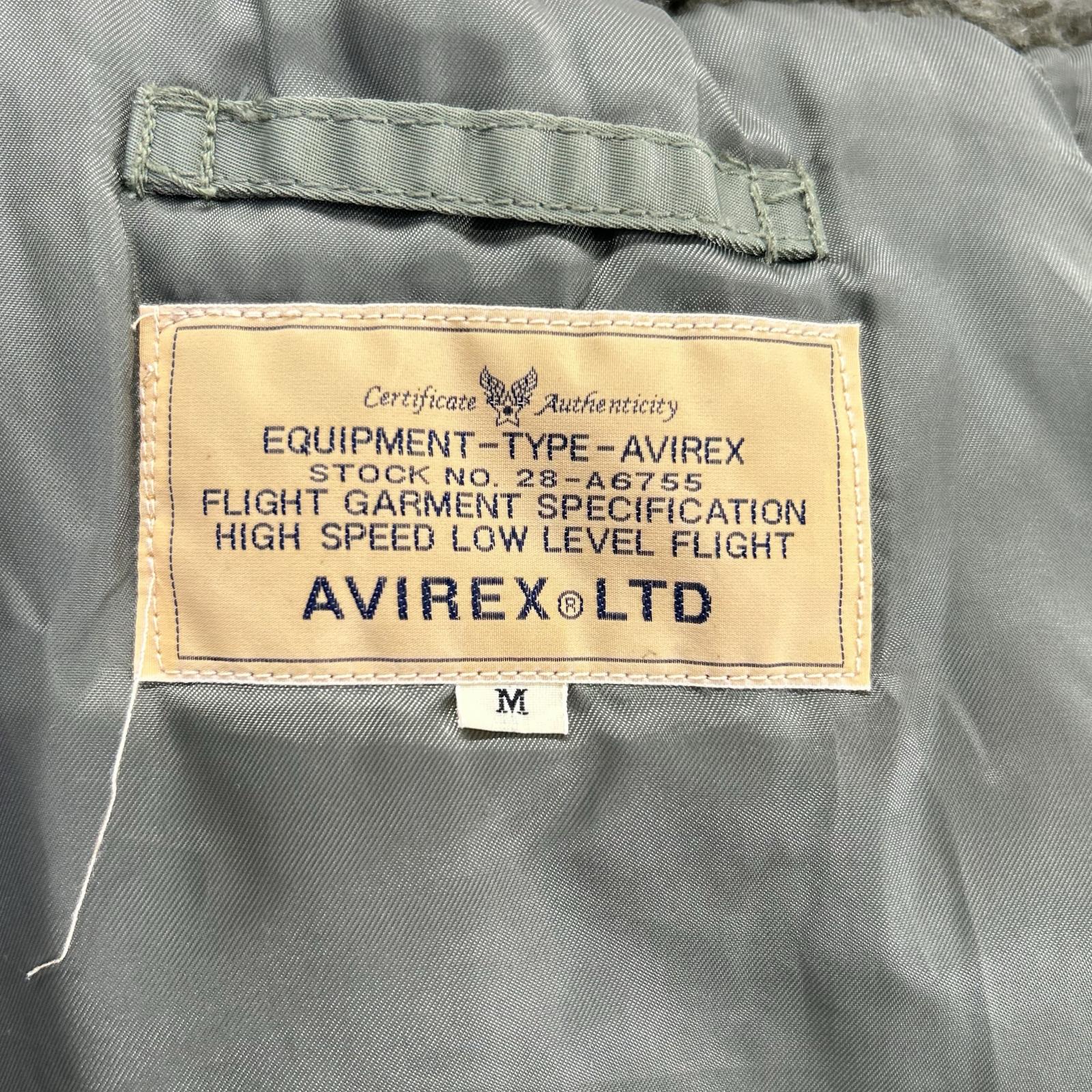 AVIREX 阿维莱克斯 6172027 鼠尾草绿 尼龙 N-3B 飞行夹克 夹克