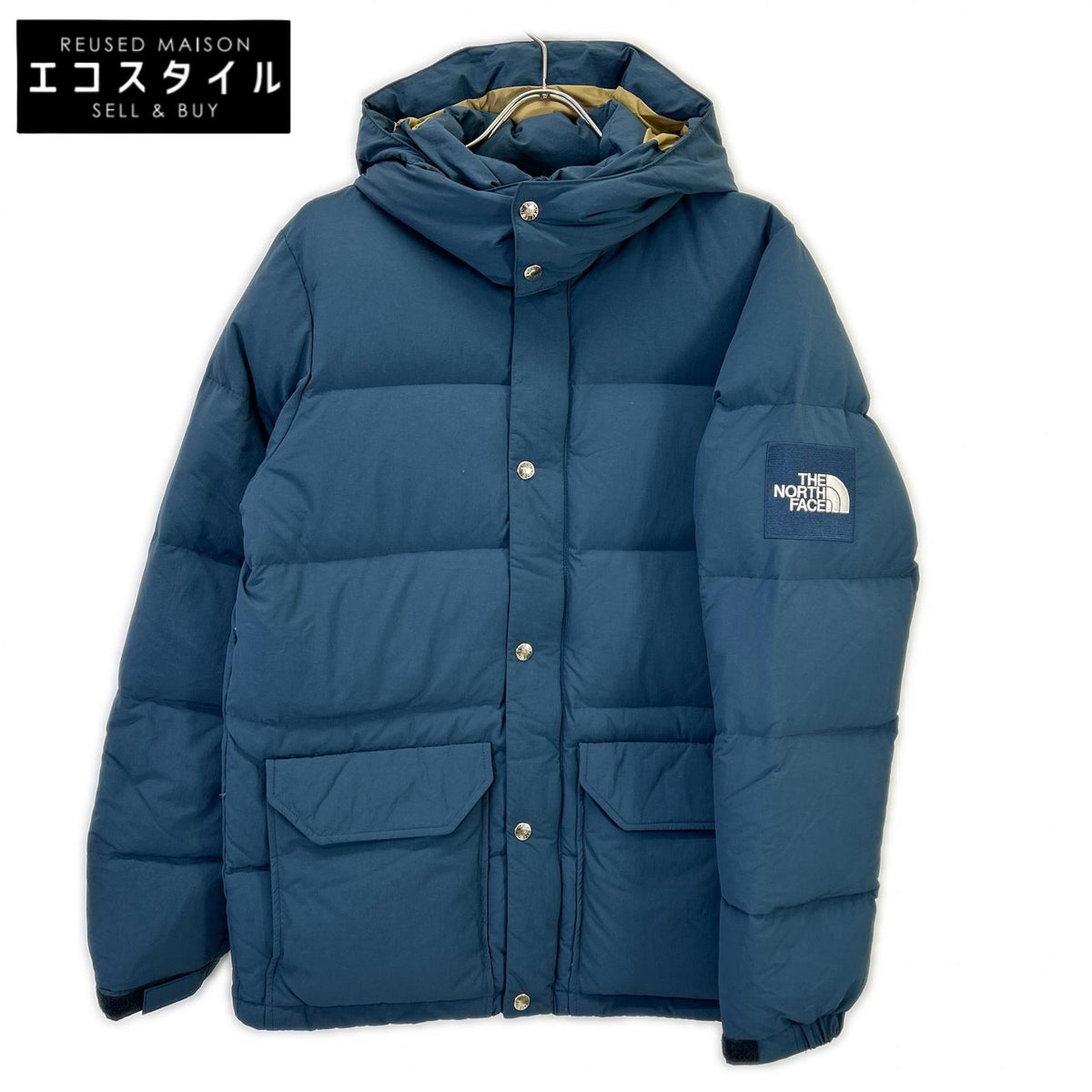 THE NORTH FACE ノースフェイス ブルー ナイロン CAMP SIERRA SHORT/キャンプシエラ ダウンジャケット ジャケット