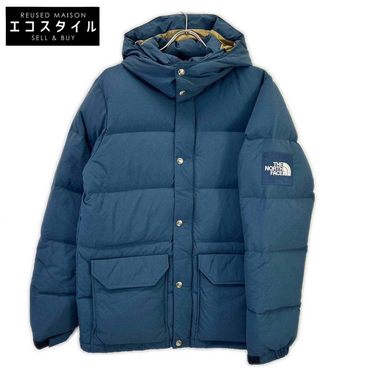 THE NORTH FACE 北面 蓝色 尼龙 CAMP SIERRA SHORT/露营Sierra羽绒服 夹克 L 男士