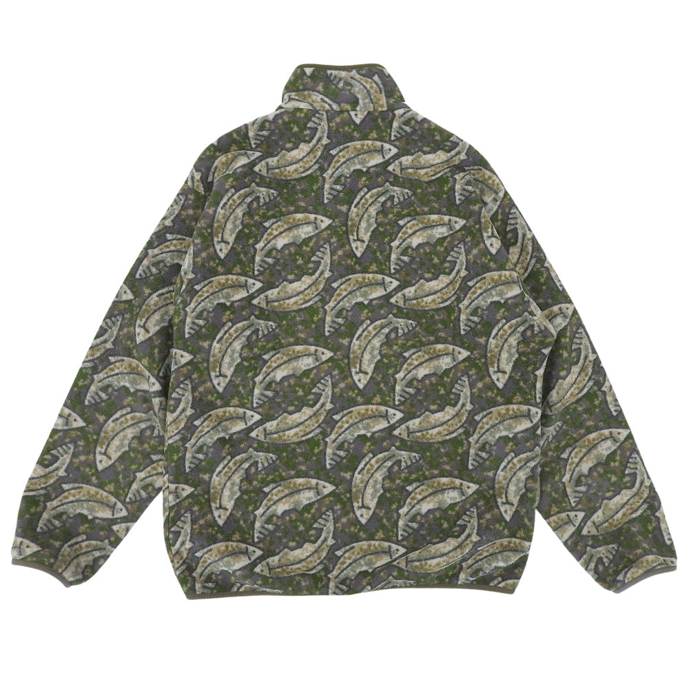 Patagonia パタゴニア 総柄 シンチラ スナップT プルオーバー トップス メンズ グリーン系 M トップス