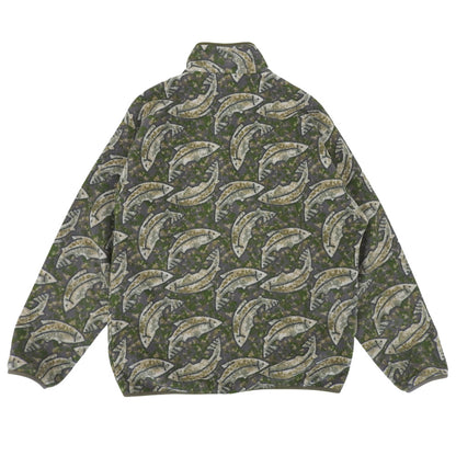 Patagonia パタゴニア 総柄 シンチラ スナップT プルオーバー トップス メンズ グリーン系 M トップス