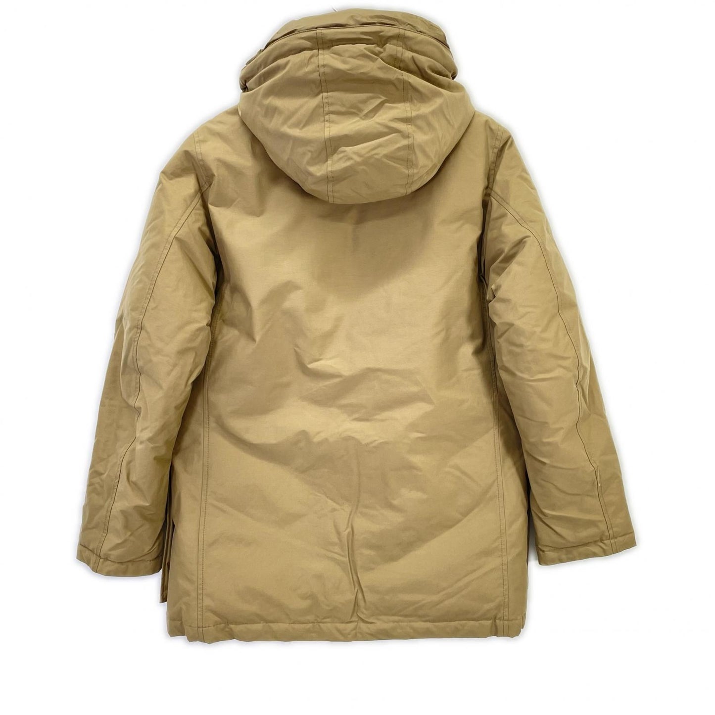 WOOLRICH WOOU0727 23AW Beige/ELMWOOD BROWN NEW ARCTIC PARKA NF No-Fur Down Jacket Coat L Men's