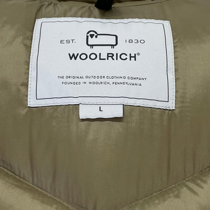 WOOLRICH WOOU0727 23AW Beige/ELMWOOD BROWN NEW ARCTIC PARKA NF No-Fur Down Jacket Coat L Men's