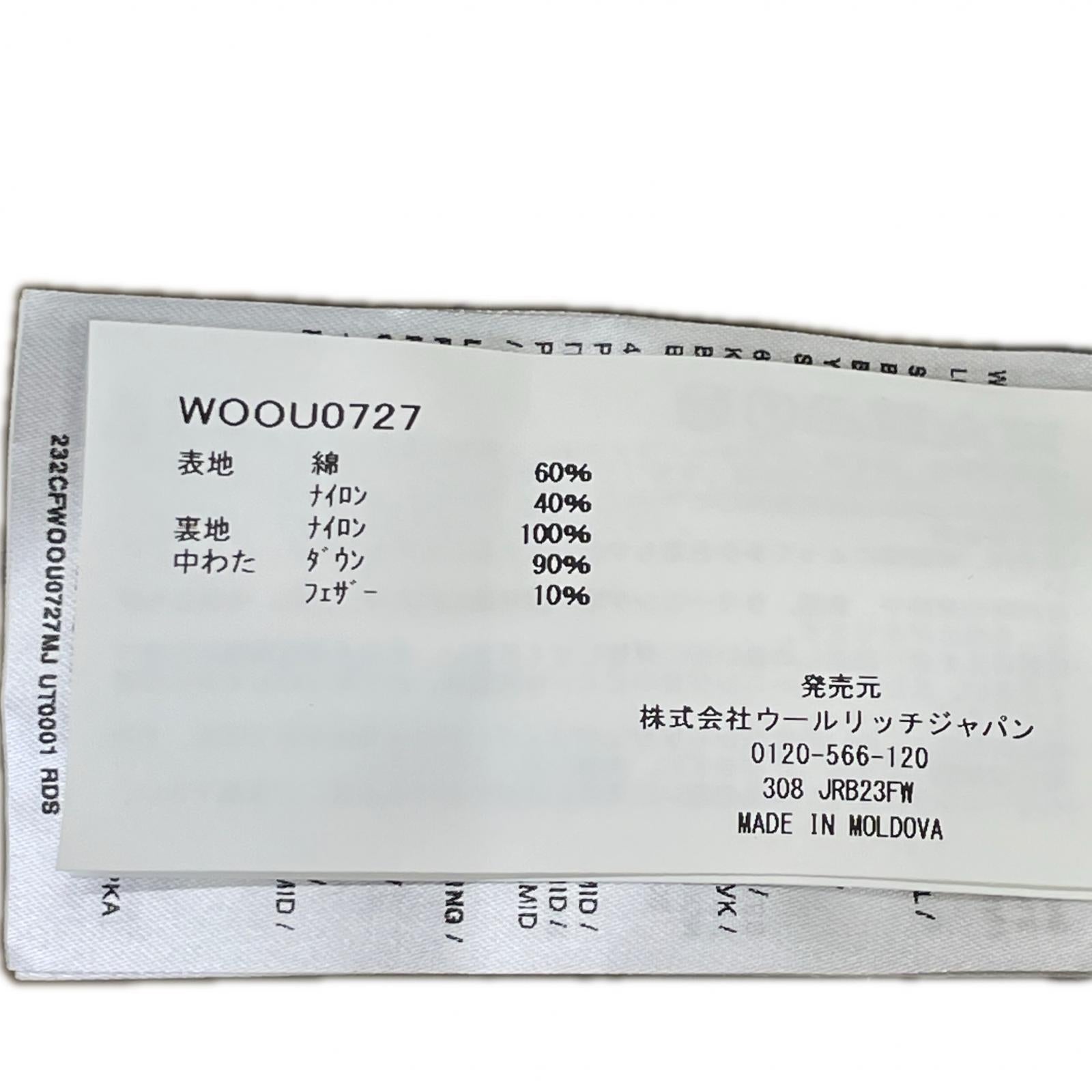 WOOLRICH ウールリッチ WOOU0727 23AW ﾍﾞｰｼﾞｭ/ELMWOOD BROWN NEW