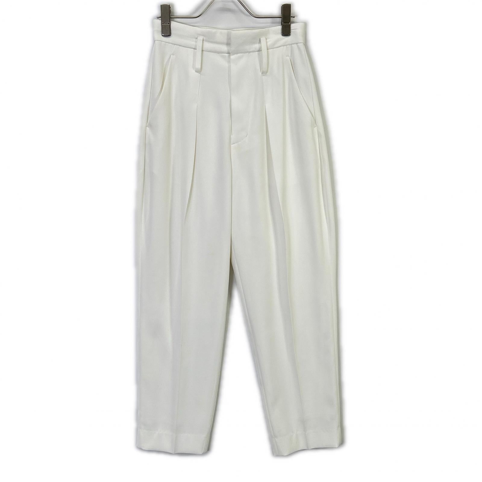 CADUNE x Megumi Kanzaki Collaboration 24SS 74178060 White Polyester Center Press Balloon Pants Bottoms