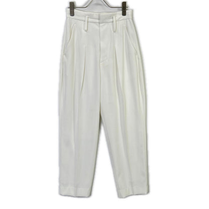 CADUNE x Megumi Kanzaki Collaboration 24SS 74178060 White Polyester Center Press Balloon Pants Bottoms