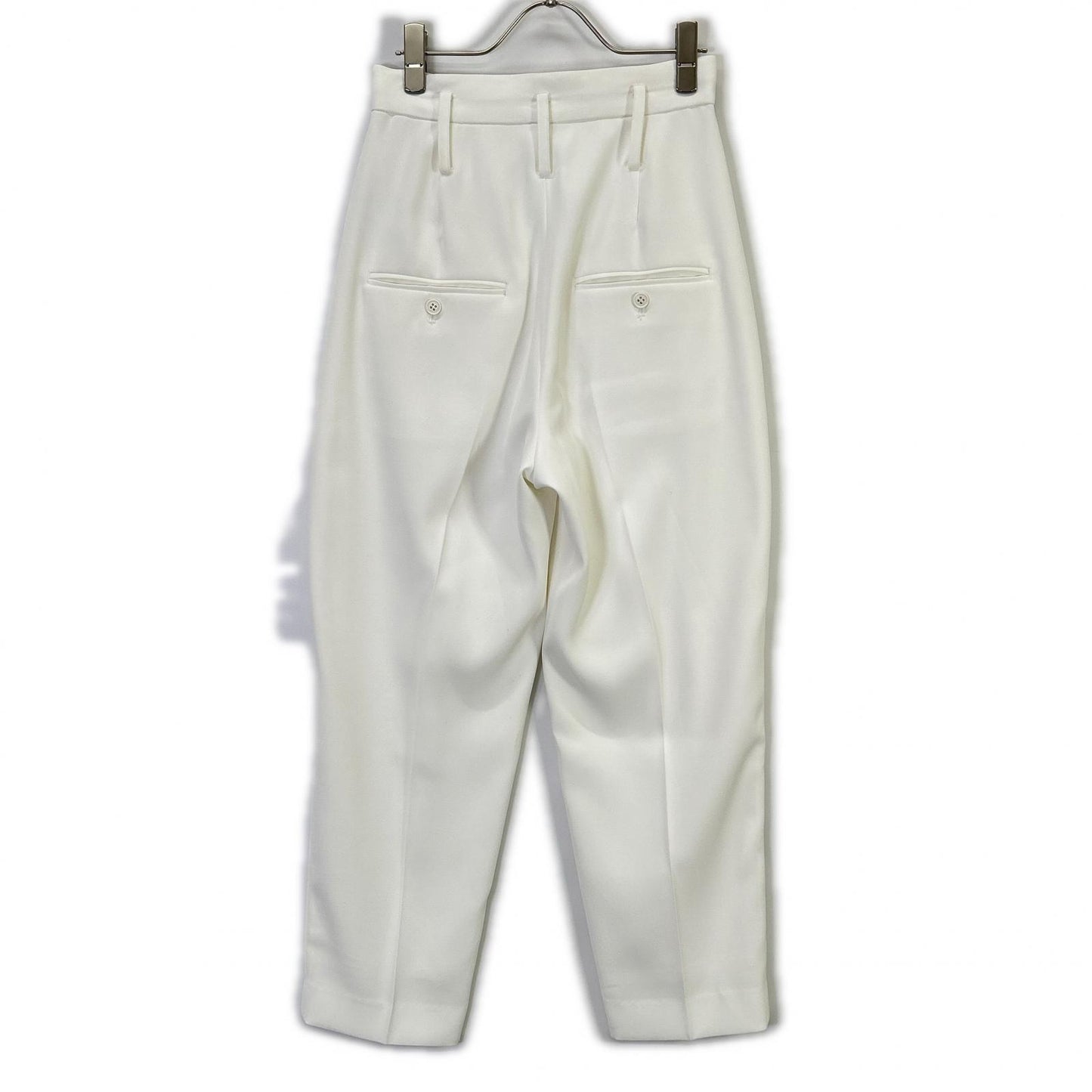 CADUNE x Megumi Kanzaki Collaboration 24SS 74178060 White Polyester Center Press Balloon Pants Bottoms