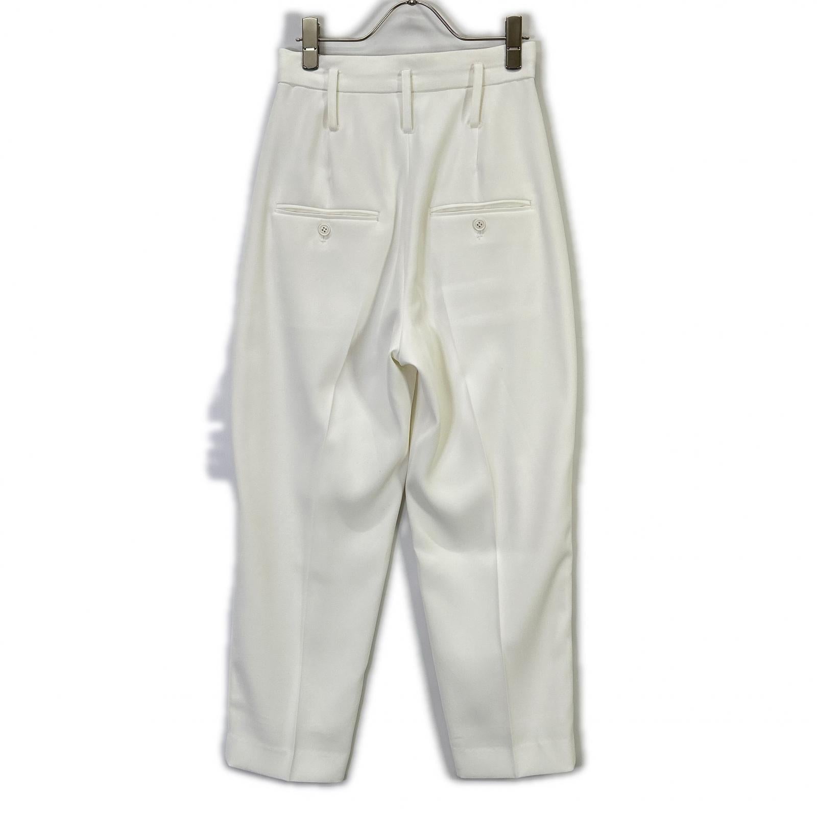 CADUNE x Megumi Kanzaki Collaboration 24SS 74178060 White Polyester Center Press Balloon Pants Bottoms