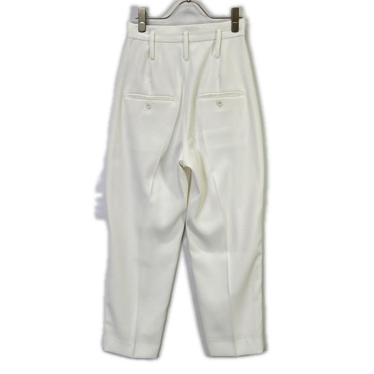 CADUNE カデュネ 【神崎恵さんコラボ】24SS 74178060 ホワイト ポリエステル センタープレス バルーンパンツ ボトムス