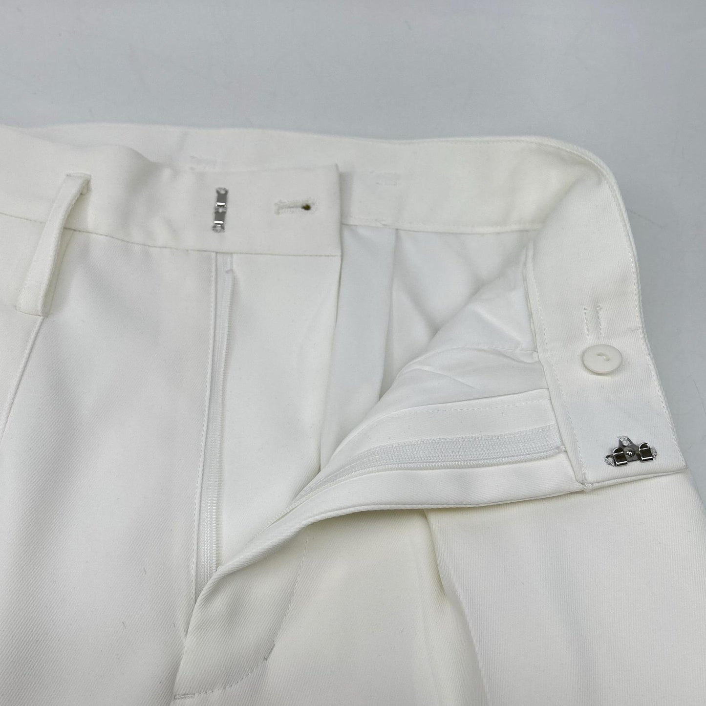 CADUNE x Megumi Kanzaki Collaboration 24SS 74178060 White Polyester Center Press Balloon Pants Bottoms