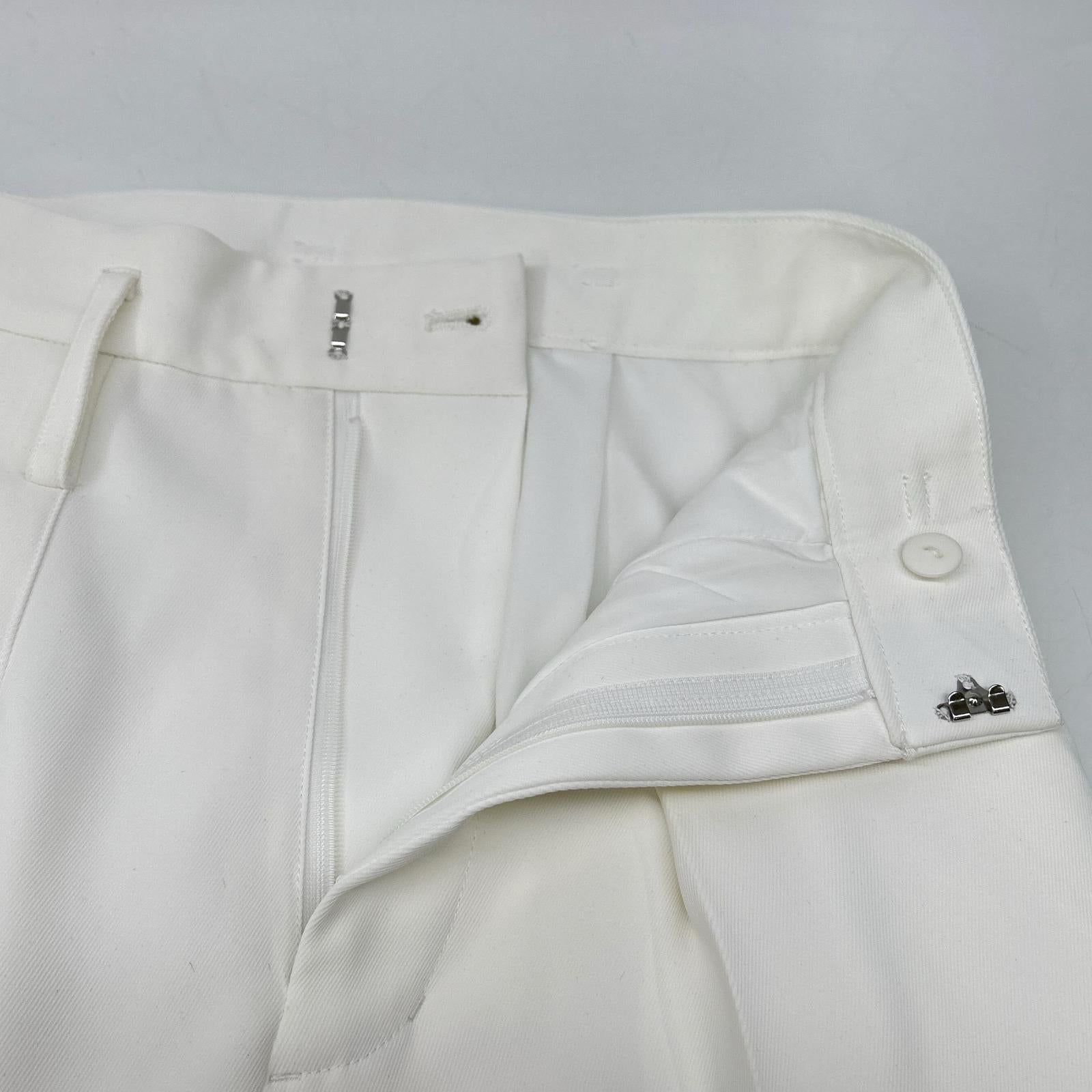 CADUNE x Megumi Kanzaki Collaboration 24SS 74178060 White Polyester Center Press Balloon Pants Bottoms