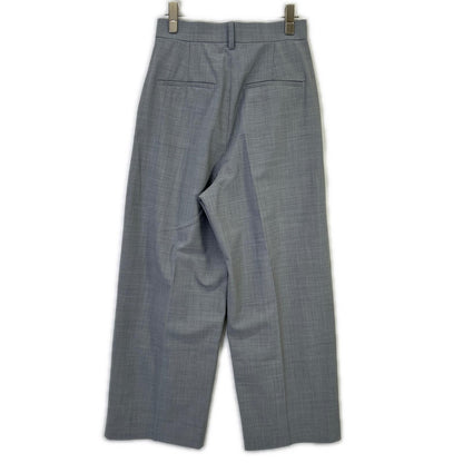 Whim Gazette 24SS WGZ1032102A0008 Gray High-Waist Semi-Wide Silhouette Wool Tuck Pants Bottoms