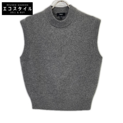 2025 Grey Cashmere Relaxed Vest S Women's
