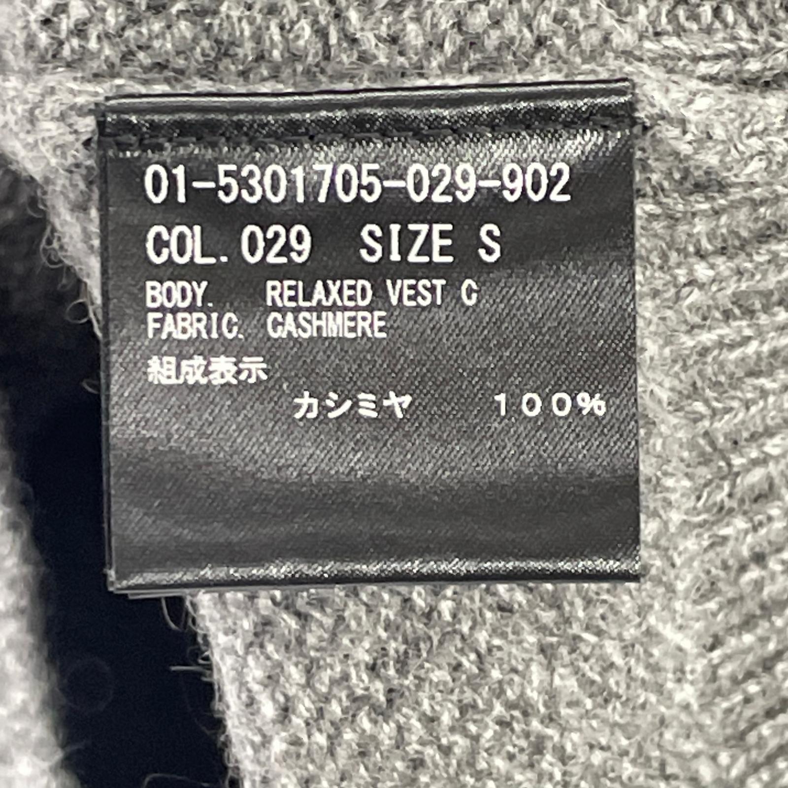 2025 Grey Cashmere Relaxed Vest S Women's