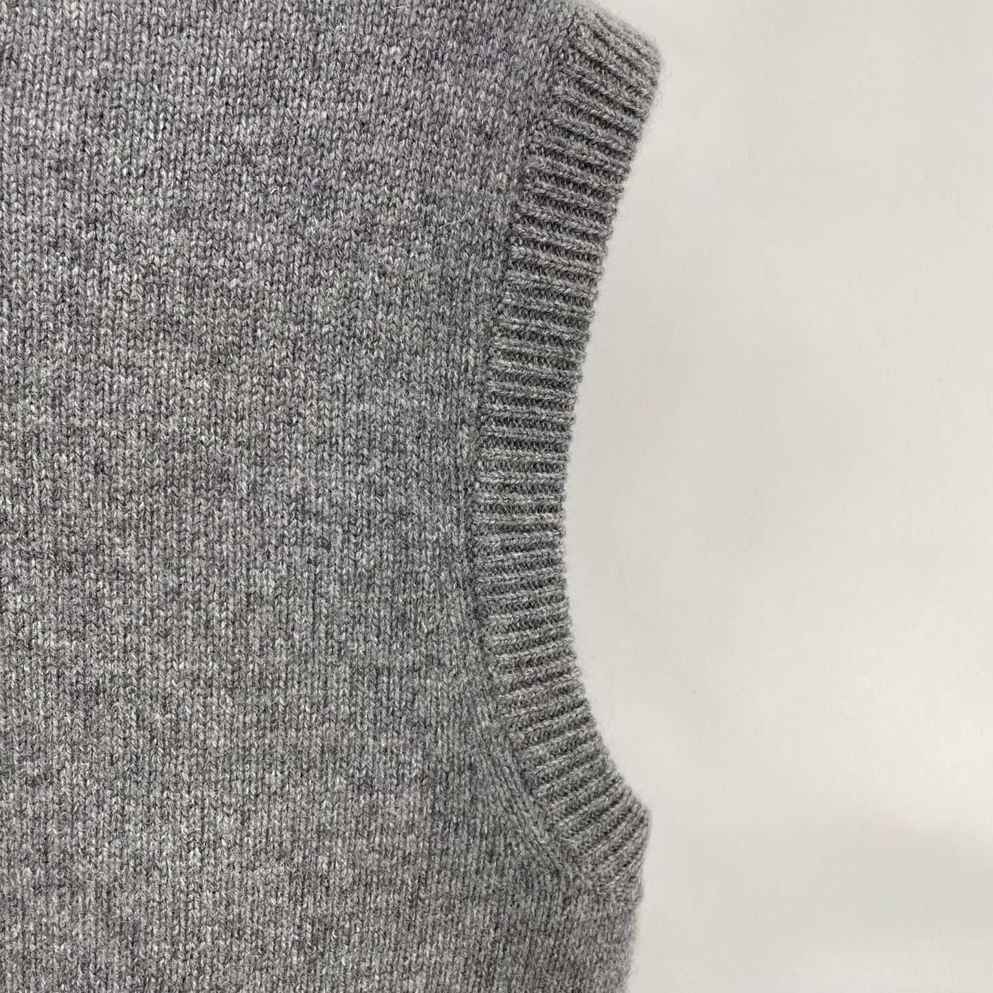 2025 Grey Cashmere Relaxed Vest S Women's